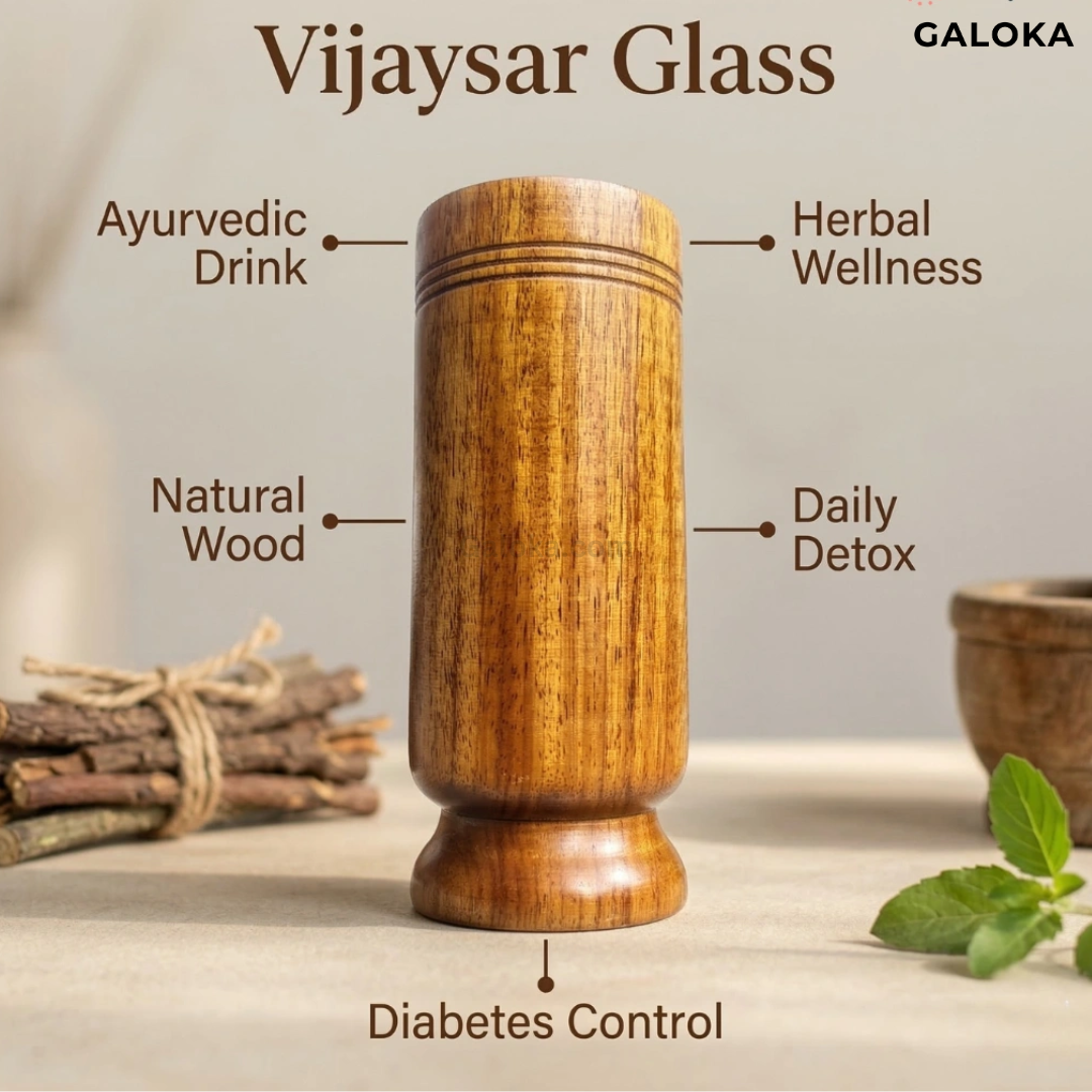 Sugar Balance Wooden Water Glass for Natural Sugar Solution