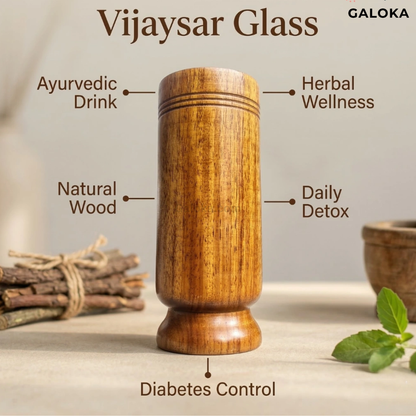 Sugar Balance Wooden Water Glass for Natural Sugar Solution