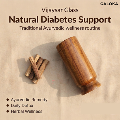 Sugar Balance Wooden Water Glass for Natural Sugar Solution