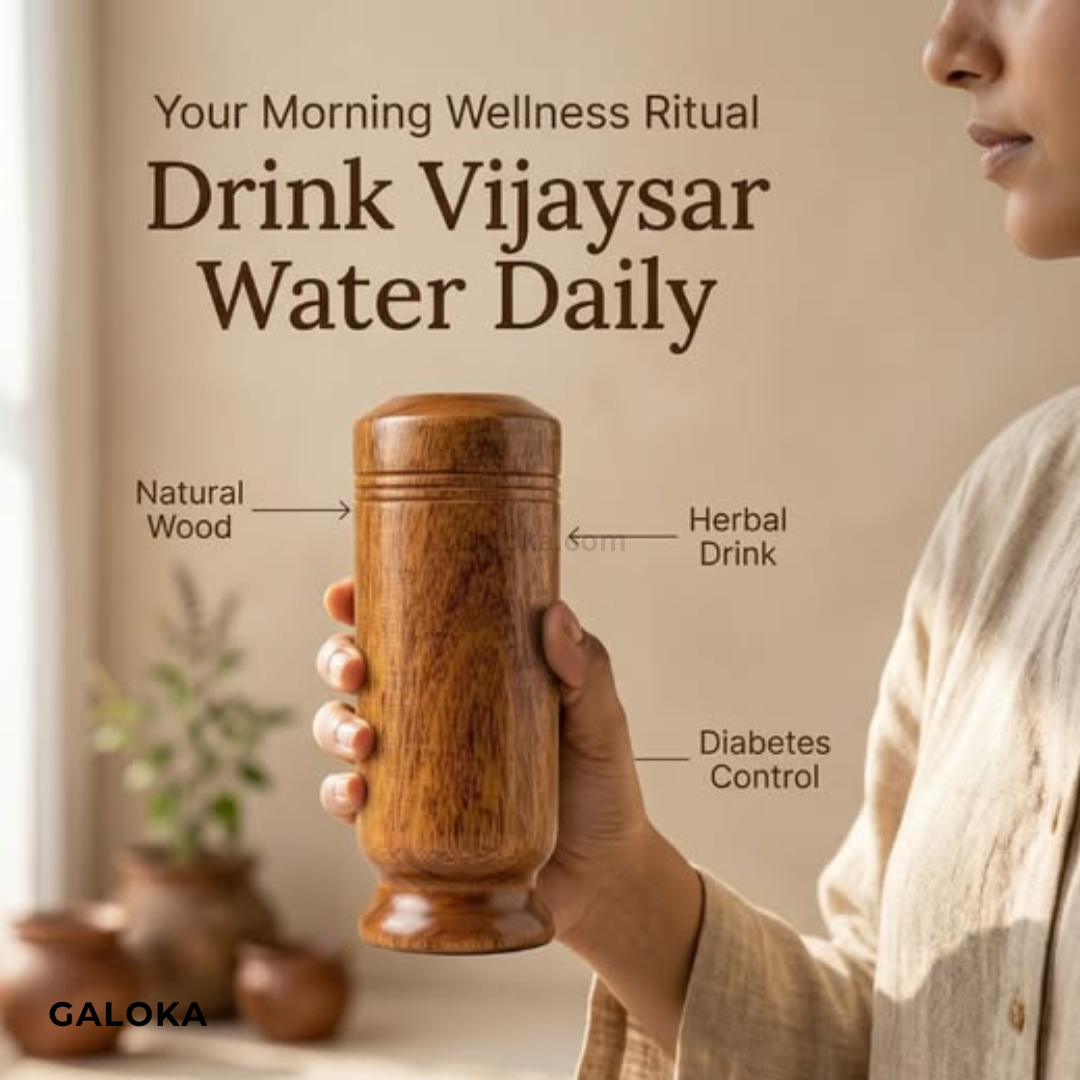 Sugar Balance Wooden Water Glass for Natural Sugar Solution