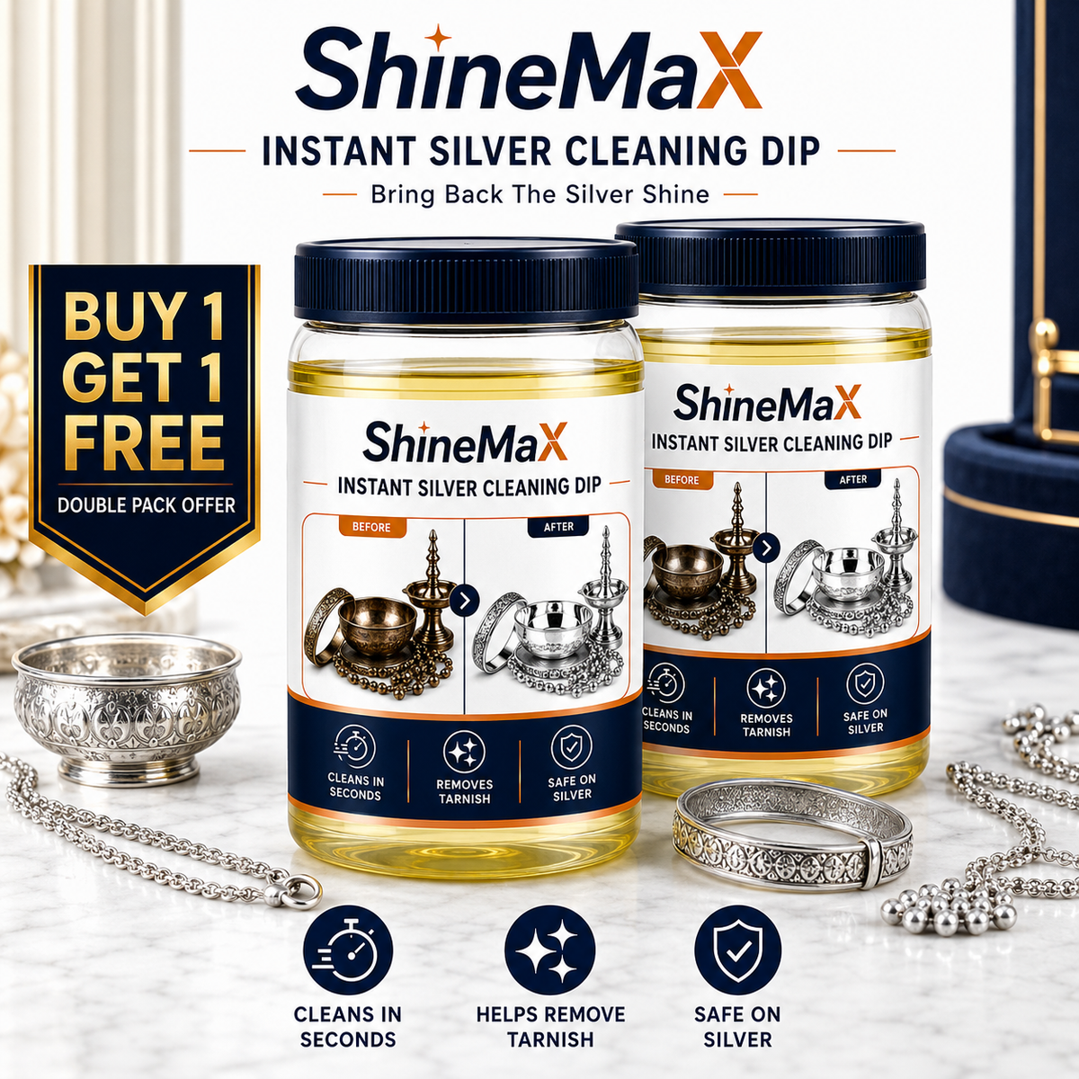 SHINEMAX™ INSTANT SILVER CLEANING DIP