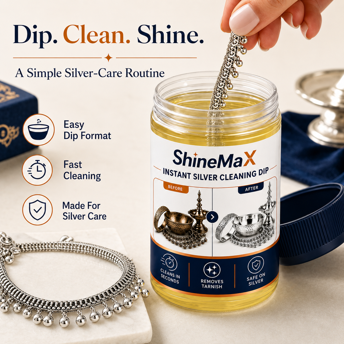 SHINEMAX™ INSTANT SILVER CLEANING DIP