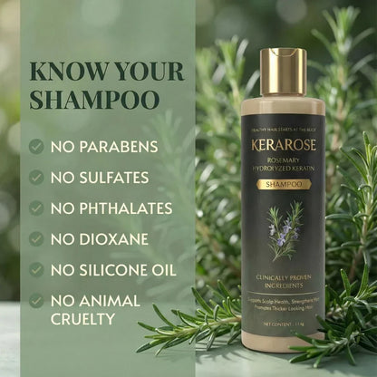 Kerarose Rosemary Shampoo For Hair Growth (Buy 1 Get 1 Free 🔥🔥)