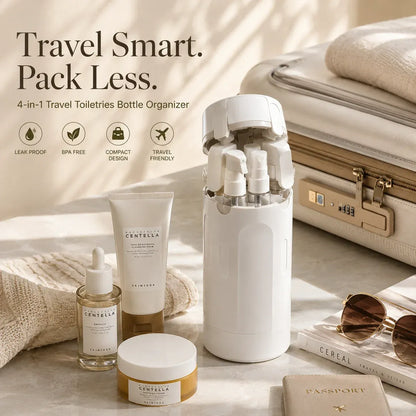 4 in 1 Travel Dispenser Bottle Set Refillable
