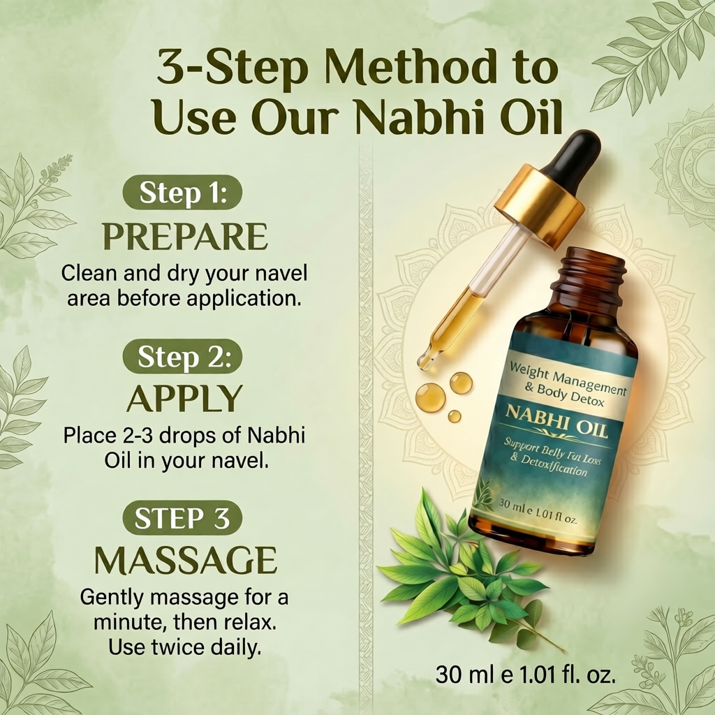 Weight Management and Body Detox Nabhi Oil | 🔥 BUY 1 GET 1 FREE 🔥